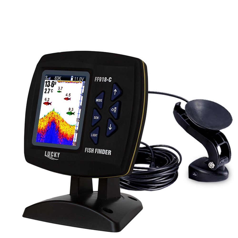 Fish Finder Gps - FF918-C100DS Color Screen Wired Fish Finder