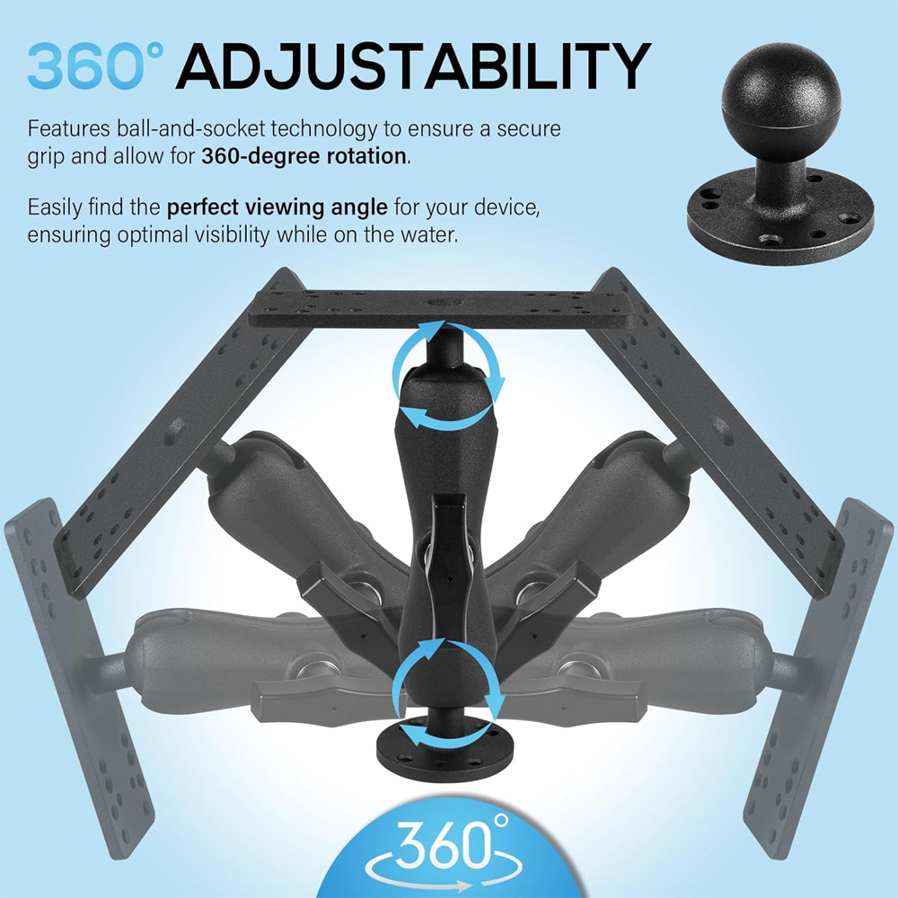 Aluminum Fish Finder Mount wit - огляд і ціна Fish Finder Mount