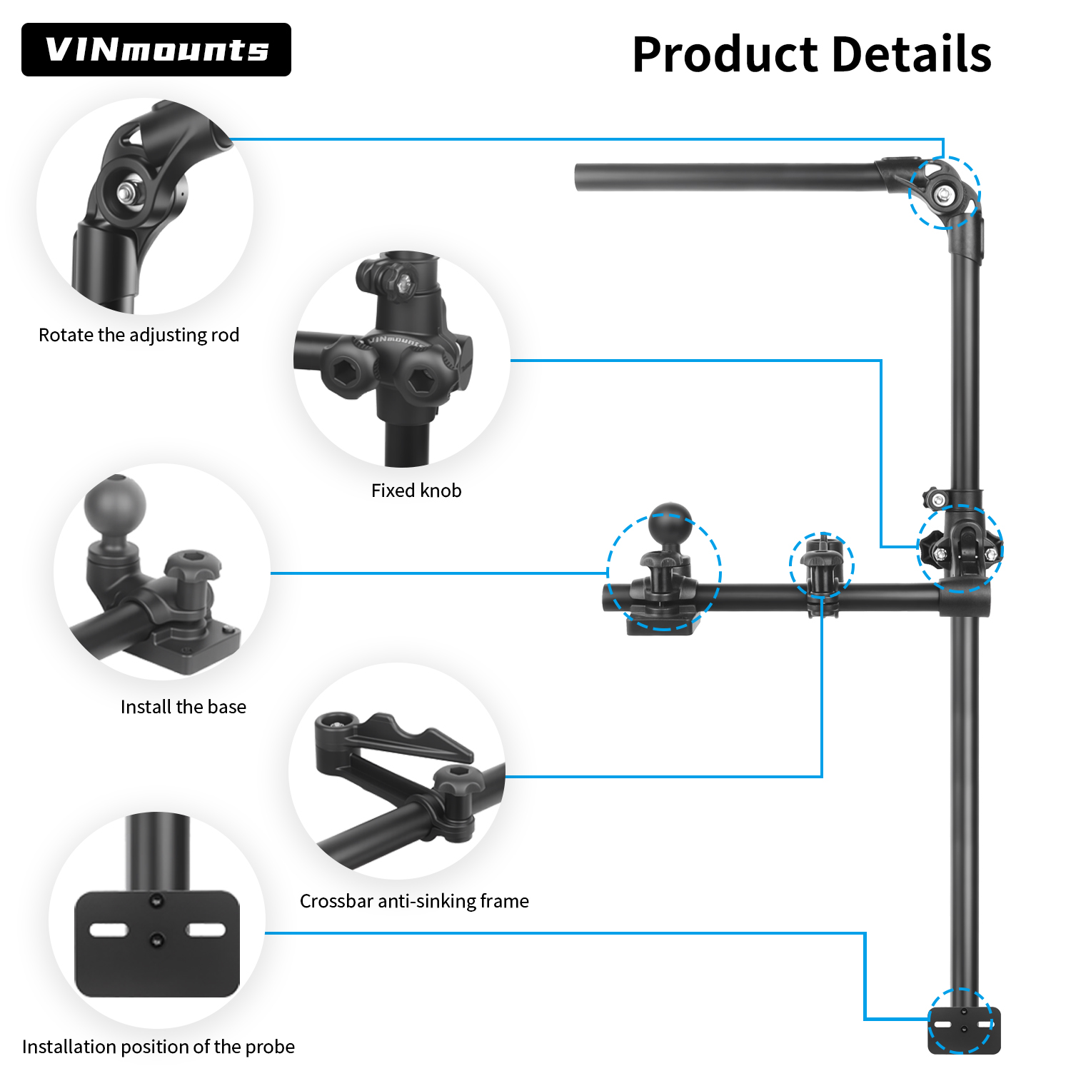 VINmountsLivescope Fish Finder - огляд і ціна Fish Finder Mount