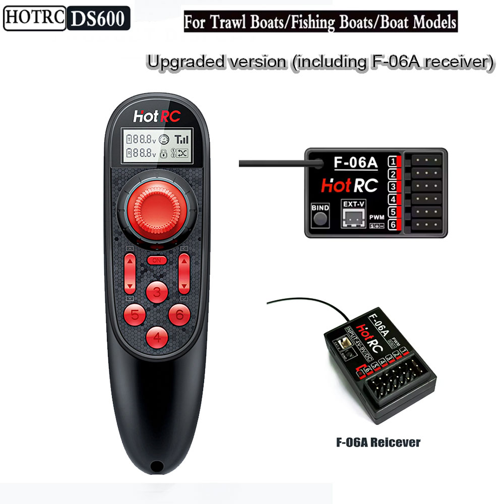 HOTRC DS600 Wireless Remote Co - огляд і ціна Fish Finder Battery