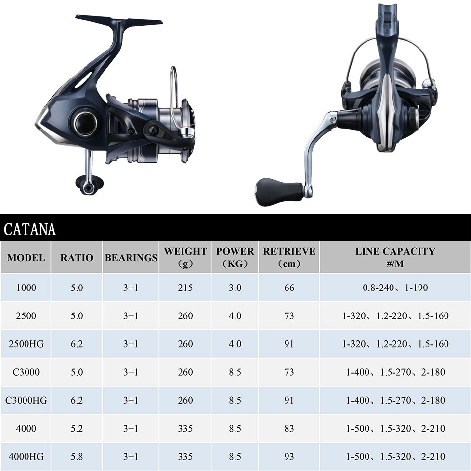 SHIMANO CATANA Spinning Fishin - огляд і ціна Kastking Reel Zephyr