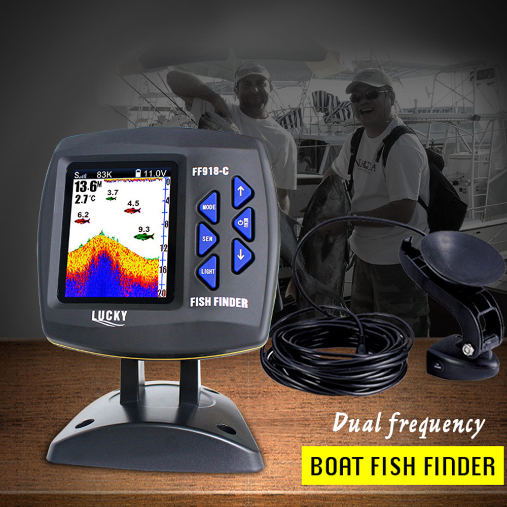 FF918-C100DS Color Screen Wire - огляд і ціна Fish Finder Gps