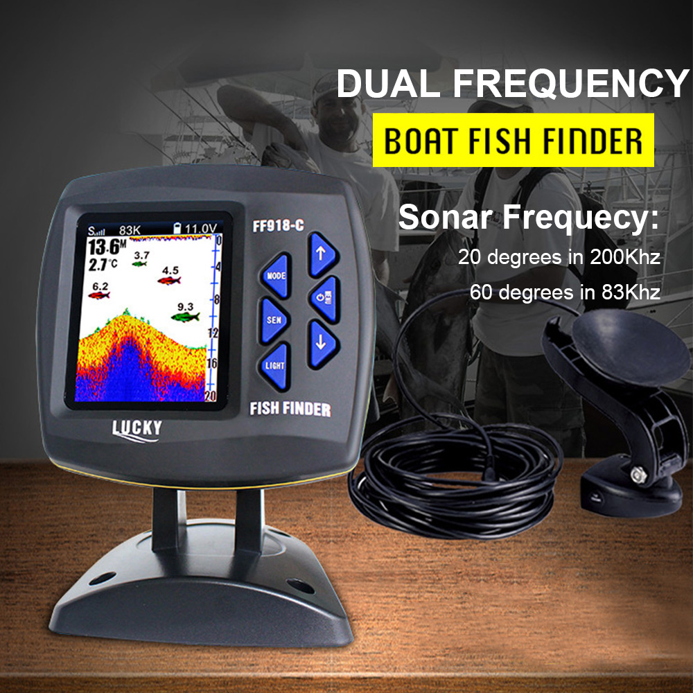FF918-C100DS Color Screen Wire - огляд і ціна Fish Finder Gps