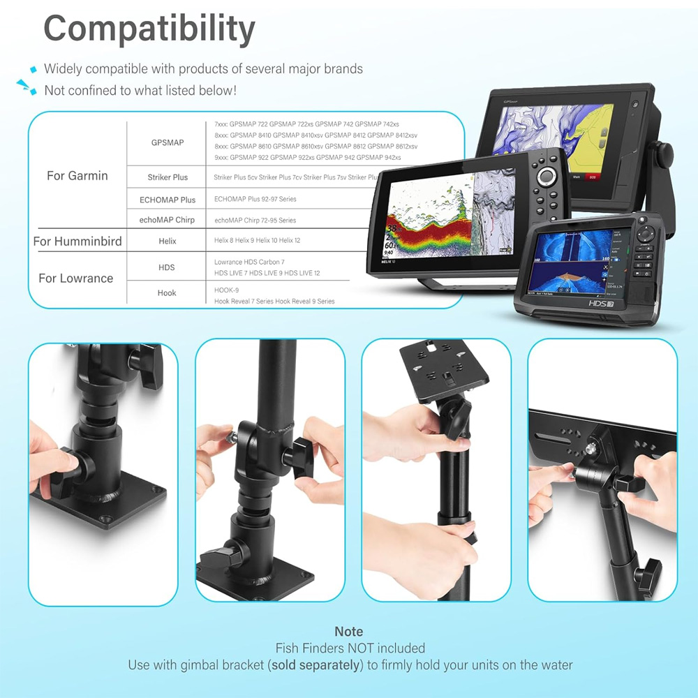 Universal Fish Finder& Chartpl - огляд і ціна Fish Finder Mount