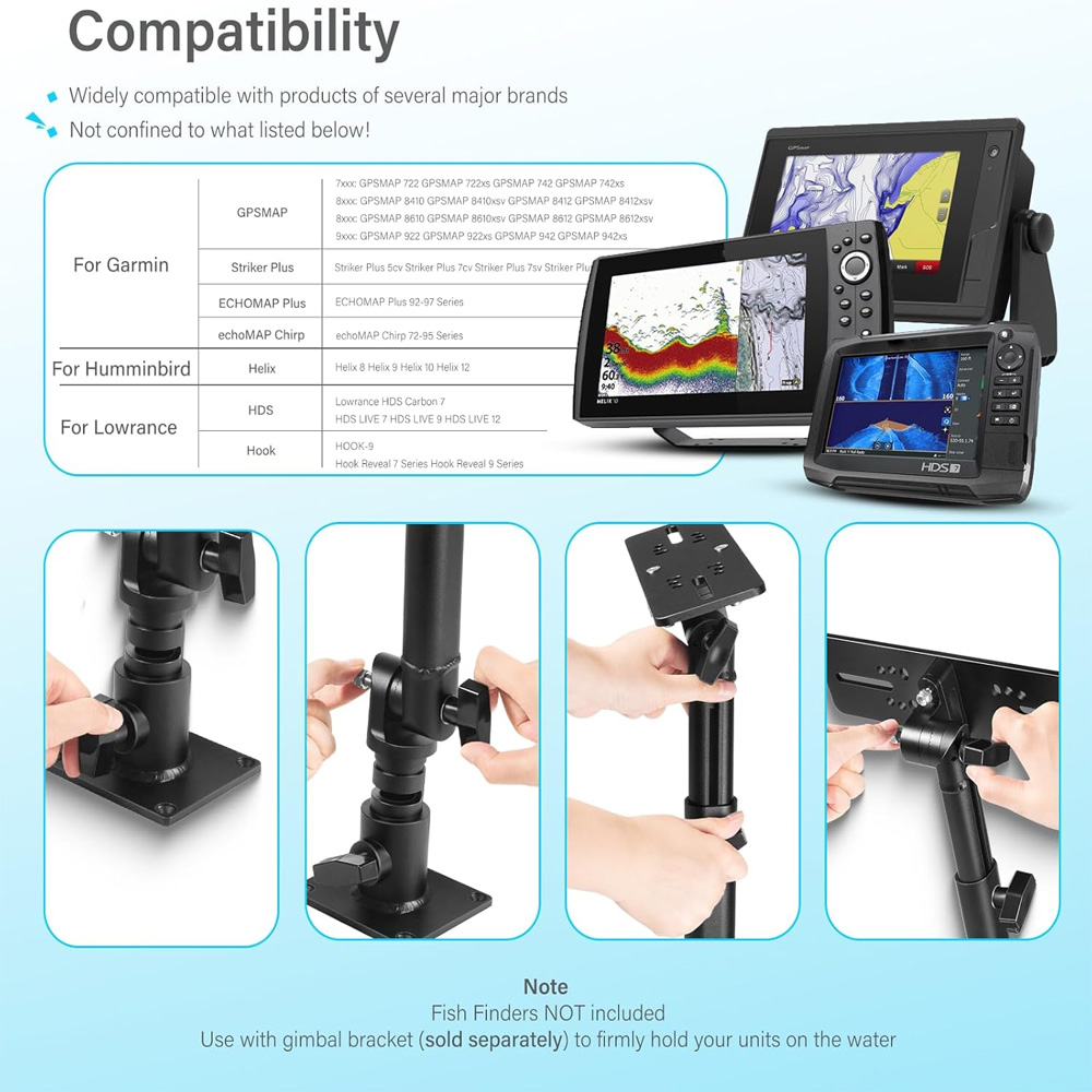 Universal Fish Finder& Chartpl - огляд і ціна Fish Finder Mount